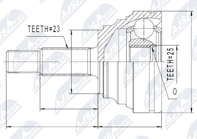 NTY Joint kit, drive shaft Article number: NPZ-RE-005 cheaply