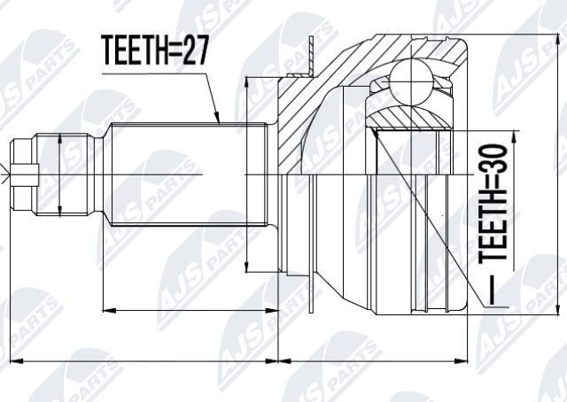 NTY Joint kit, drive shaft Article number: NPZ-SB-009 cheaply