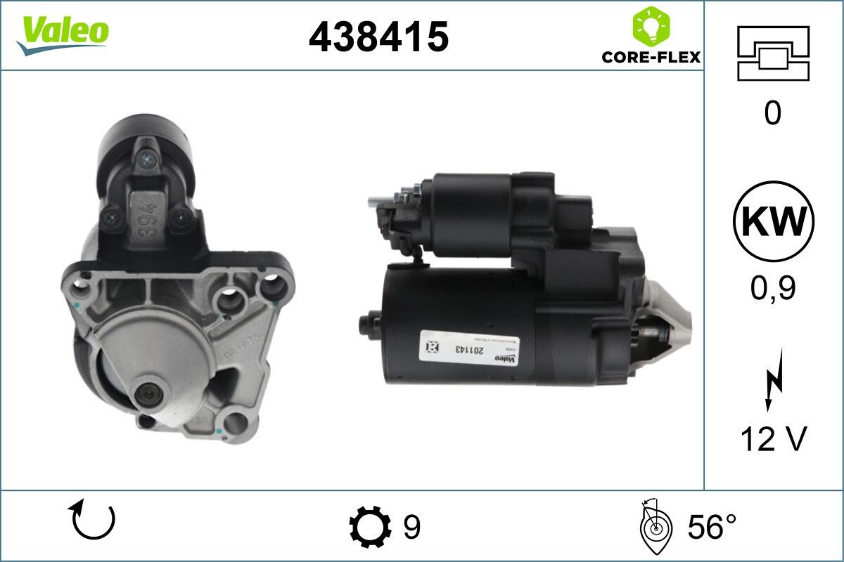 VALEO Starter motor Article number: 438415 cheaply