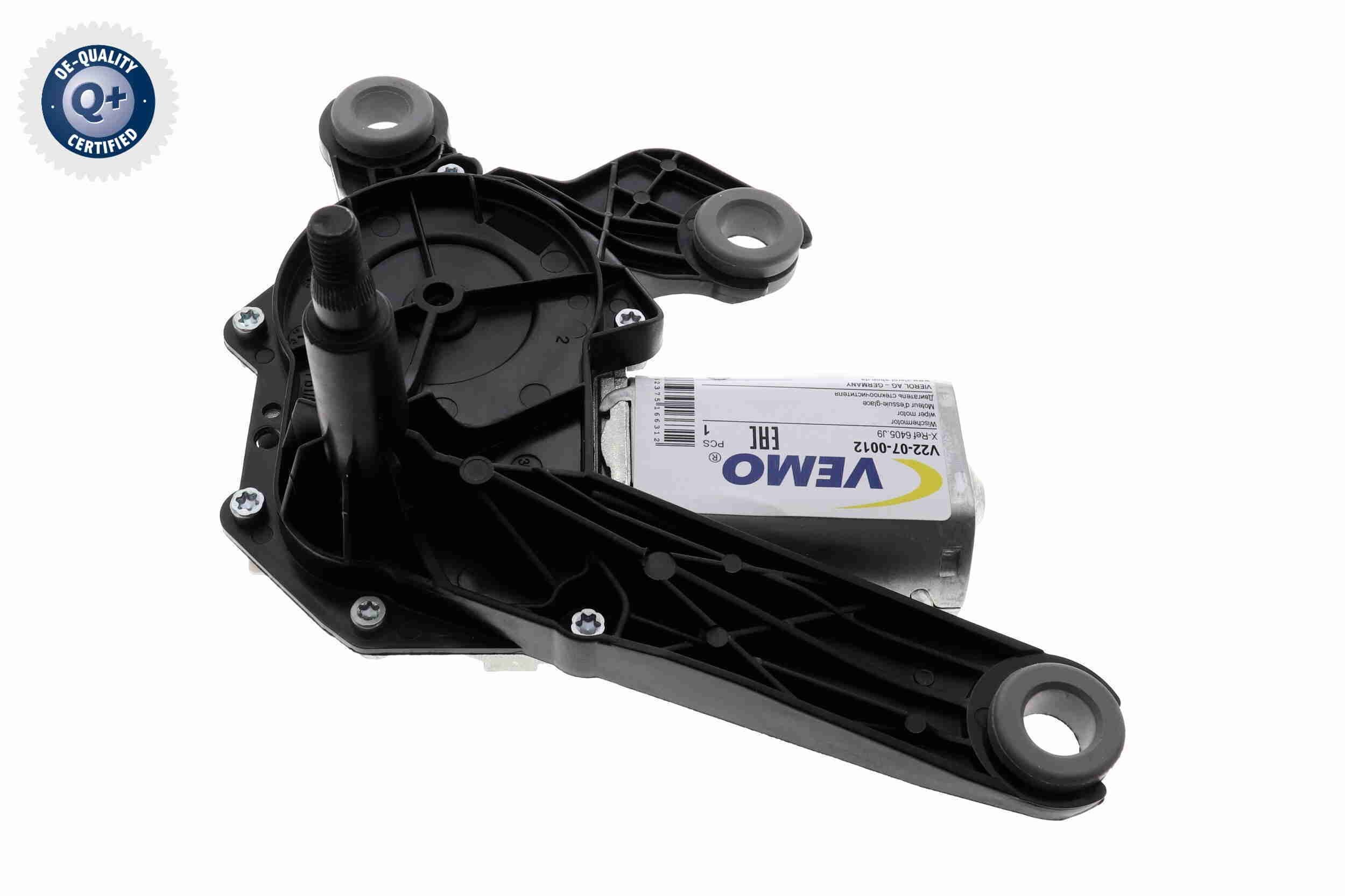 VEMO Wiper motor Article number: V22-07-0012 cheaply