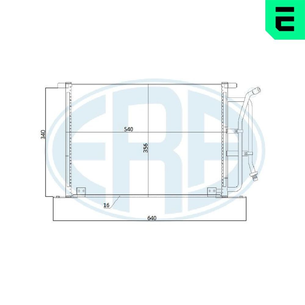 ERA Air conditioning condenser Article number: 667206 cheaply