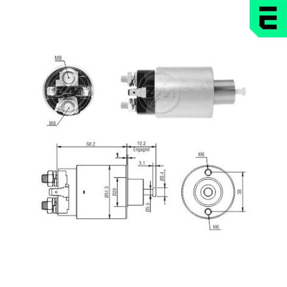 ERA Starter solenoid Article number: ZM3995 cheaply
