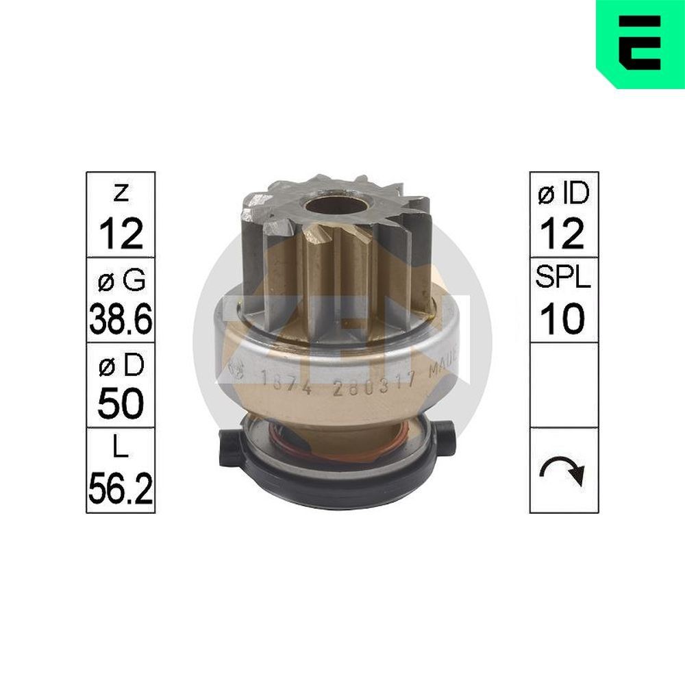 ERA Freewheel Gear, starter Article number: ZN1874 cheaply