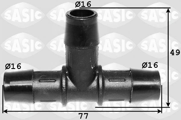 SASIC Hose Fitting, fuel hose Article number: 3980028 cheaply