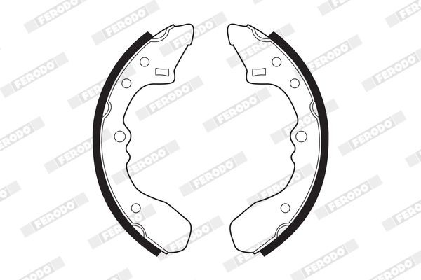 FERODO Brake Shoe Set Article number: FSB238 cheaply