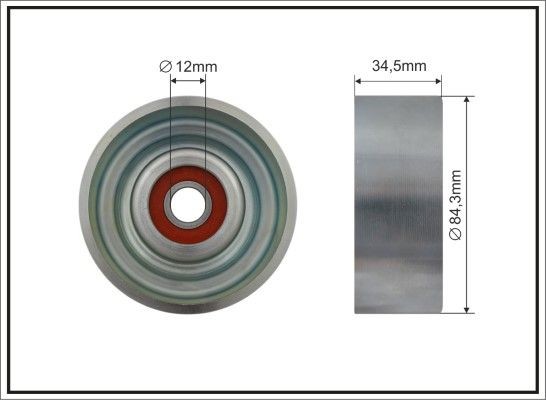 CAFFARO Tensioner pulley Article number: 500615 cheaply