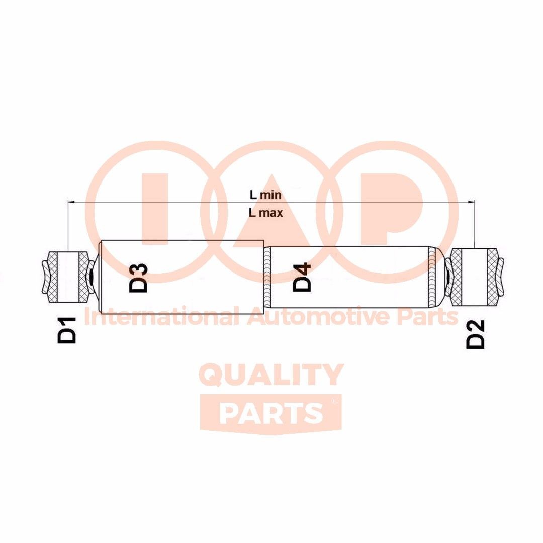 IAP QUALITY PARTS Shock absorber Article number: 504-22033H cheaply