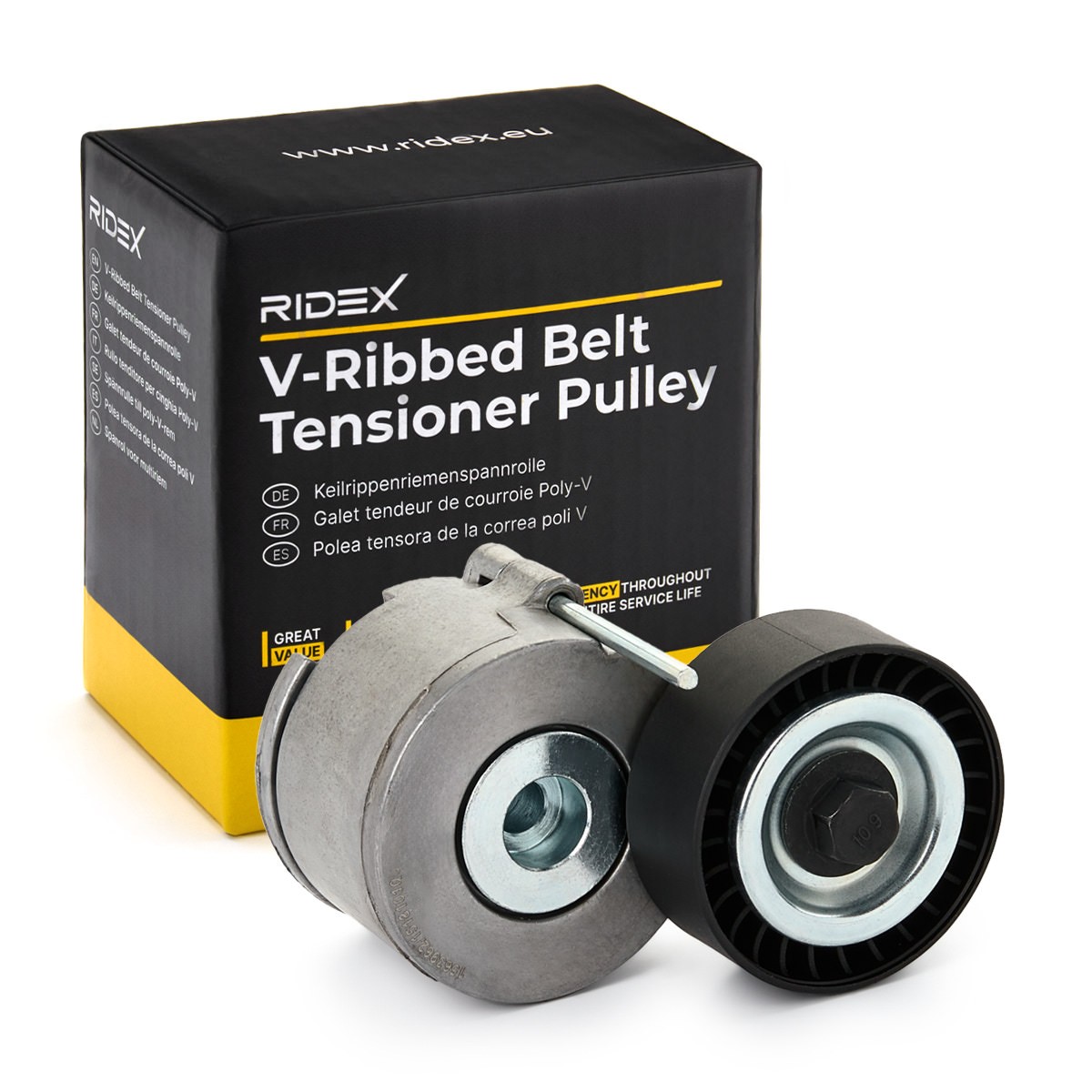 RIDEX Tensioner Lever, v-ribbed belt Article number: 540T0028 cheaply