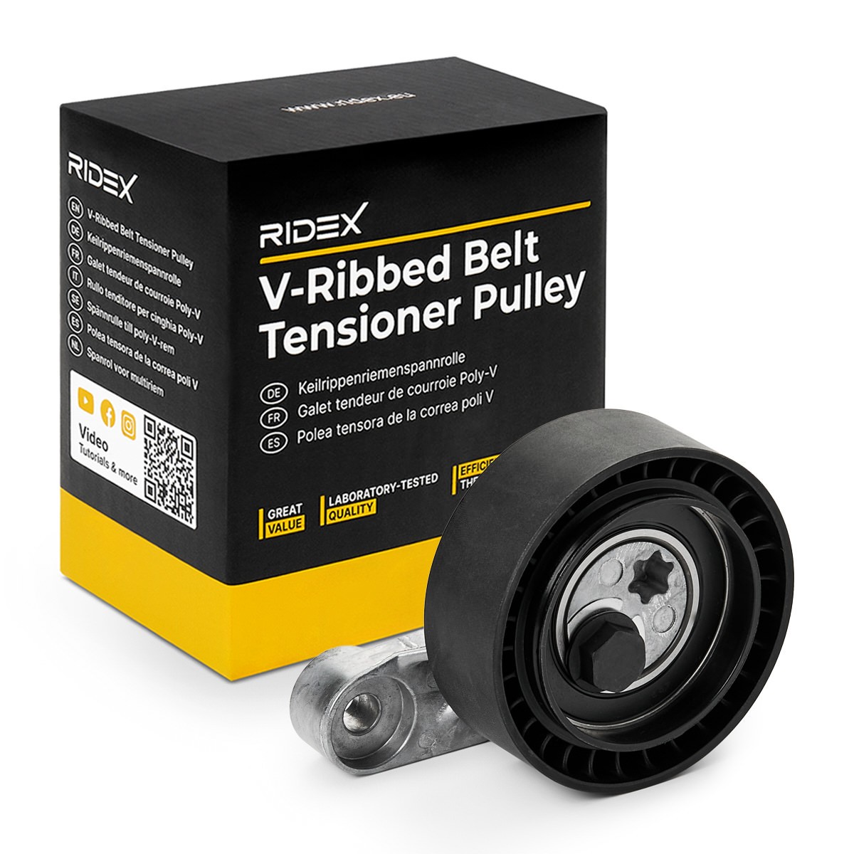RIDEX Tensioner pulley Article number: 310T0327 cheaply