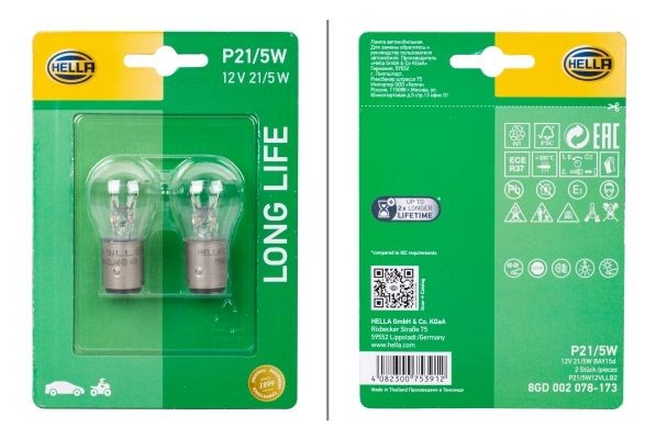 HELLA Bulb, indicator Article number: 8GD 002 078-173 cheaply