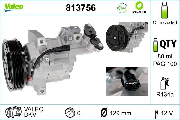 VALEO Air conditioning compressor Article number: 813756 cheaply