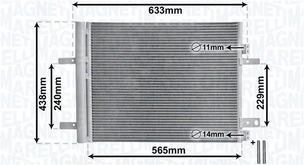 MAGNETI MARELLI Kondensaator, kliimaseade Artikli number: 350203862000 soodsalt
