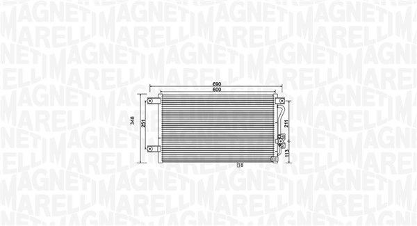 MAGNETI MARELLI Kondensaator, kliimaseade Artikli number: 350203987000 soodsalt