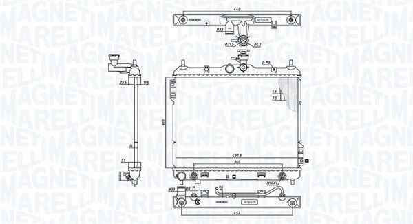 MAGNETI MARELLI Engine radiator Article number: 350213197700 cheaply
