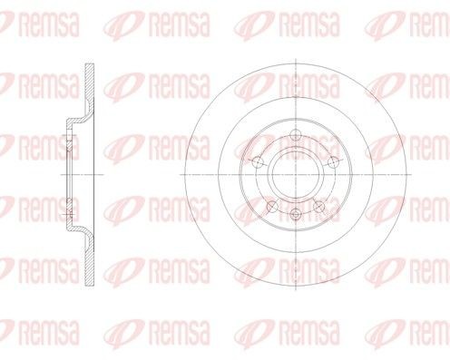 REMSA Brake disc Article number: 62105.00 cheaply