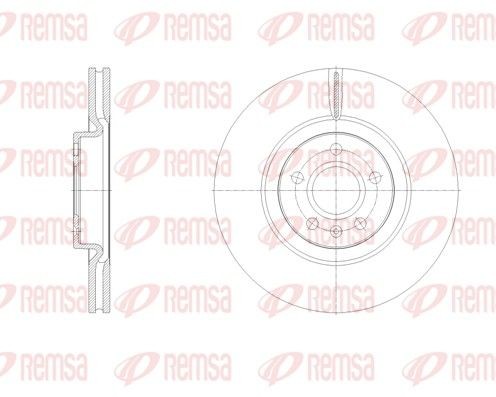 REMSA Brake disc Article number: 62129.10 cheaply