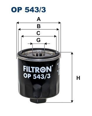 FILTRON Oliefilter Varenummer: OP 543/3 billige