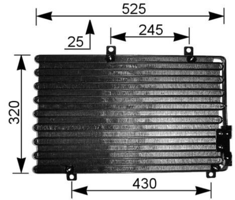 MAHLE ORIGINAL Air conditioning condenser Article number: AC 195 000S cheaply