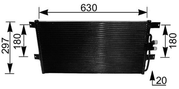 MAHLE ORIGINAL Air conditioning condenser Article number: AC 217 000S cheaply