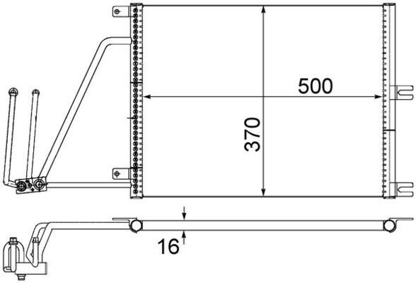 MAHLE ORIGINAL Air conditioning condenser Article number: AC 226 000S cheaply