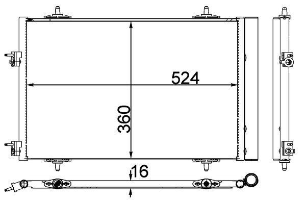 MAHLE ORIGINAL Air conditioning condenser Article number: AC 40 000P cheaply