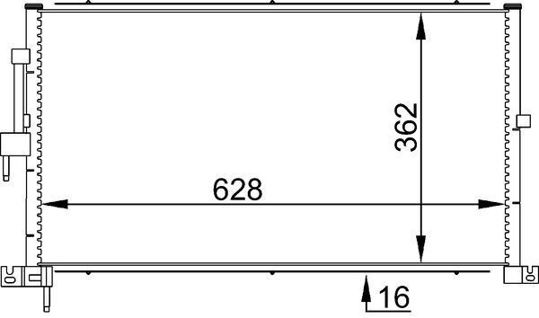 MAHLE ORIGINAL Air conditioning condenser Article number: AC 687 001S cheaply