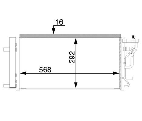 MAHLE ORIGINAL Air conditioning condenser Article number: AC 71 000S cheaply