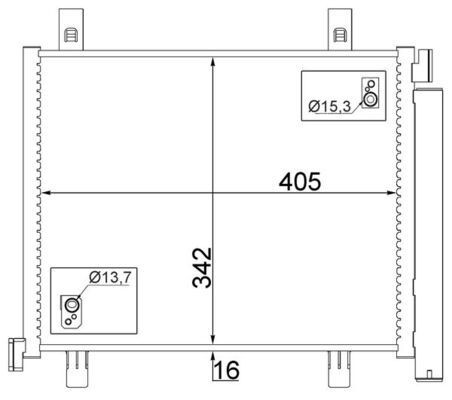 MAHLE ORIGINAL Air conditioning condenser Article number: AC 747 000S cheaply