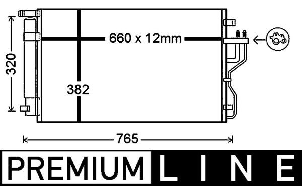 MAHLE ORIGINAL Air conditioning condenser Article number: AC 770 000P cheaply