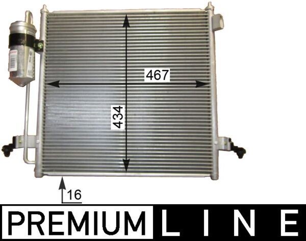 MAHLE ORIGINAL Air conditioning condenser Article number: AC 815 000P cheaply