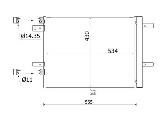 MAHLE ORIGINAL Kondensaator, kliimaseade Artikli number: AC 965 000S soodsalt