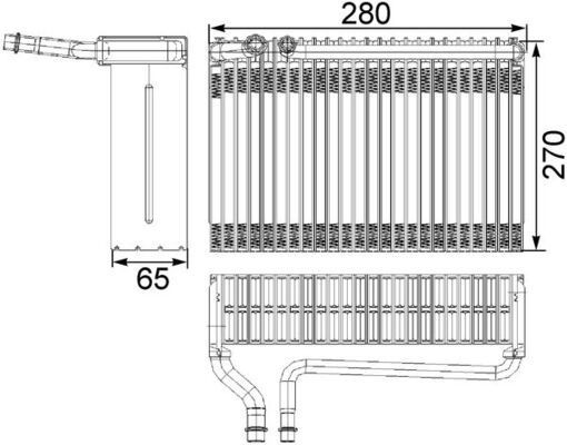 MAHLE ORIGINAL Fordamper aircondition Varenummer: AE 82 000S billige
