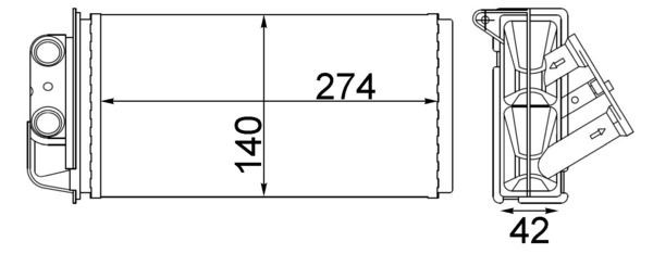 MAHLE ORIGINAL Heater matrix Article number: AH 215 000S cheaply