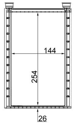 MAHLE ORIGINAL Heater matrix Article number: AH 224 000S cheaply