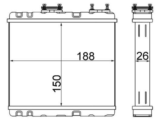 MAHLE ORIGINAL Heater matrix Article number: AH 247 000S cheaply