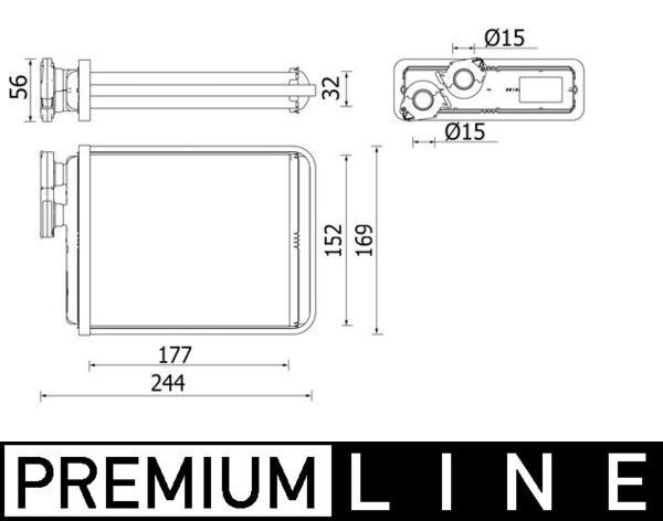 MAHLE ORIGINAL Heater matrix Article number: AH 277 000P cheaply