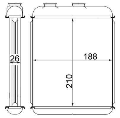 MAHLE ORIGINAL Heater matrix Article number: AH 41 000S cheaply