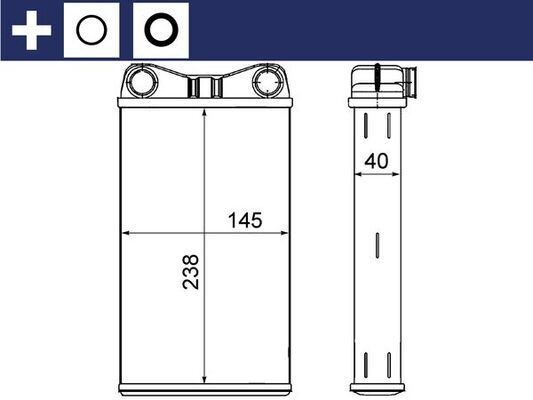 MAHLE ORIGINAL Soojusvaheti, salongiküte Artikli number: AH 7 000S soodsalt