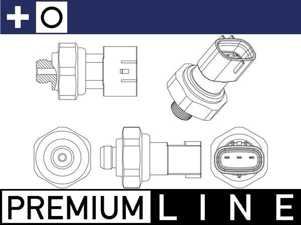 MAHLE ORIGINAL Air conditioning pressure switch Article number: ASE 9 000P cheaply