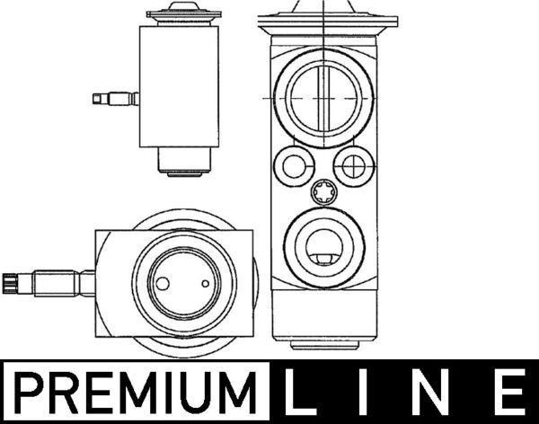 MAHLE ORIGINAL AC expansion valve Article number: AVE 66 000P cheaply