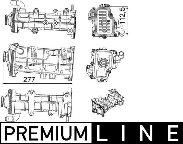 MAHLE ORIGINAL CE 23 000P EGR-jahuti Daily 3.0 40C17 V, 40C17 V/P 170 HP Diisel 2012