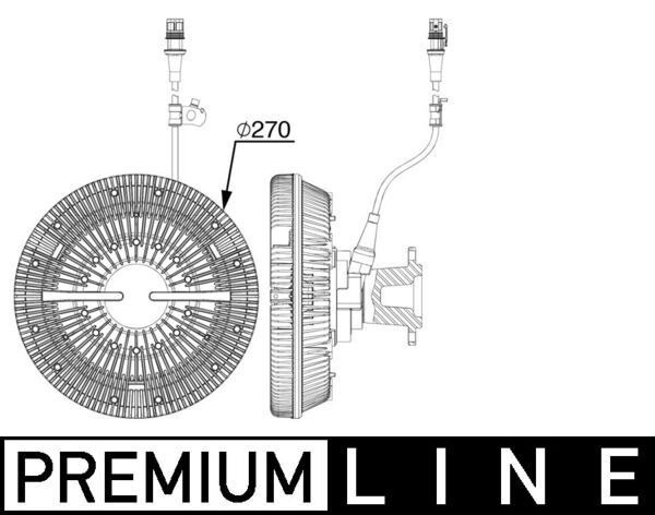 MAHLE ORIGINAL Kobling, kølerventilator Varenummer: CFC 241 000P billige