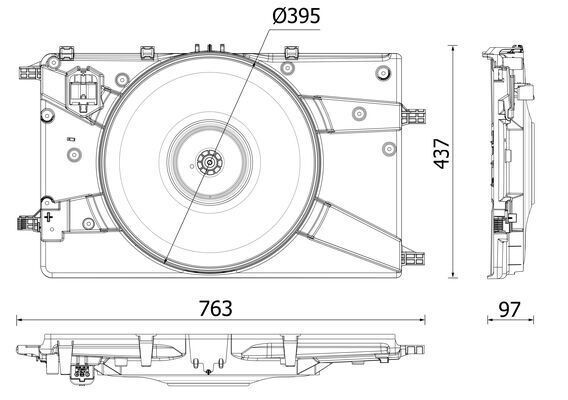 MAHLE ORIGINAL Fan, radiator Article number: CFF 546 000P cheaply