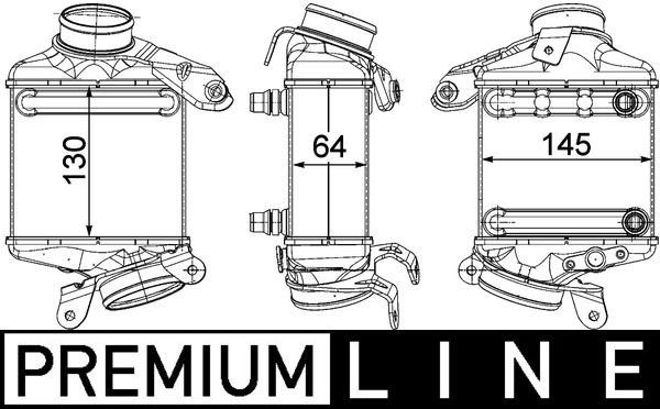 MAHLE ORIGINAL Intercooler Article number: CI 186 000P cheaply