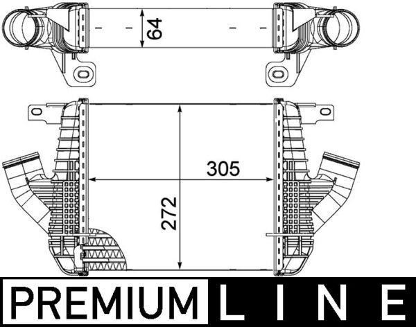 MAHLE ORIGINAL Intercooler Article number: CI 237 000P cheaply