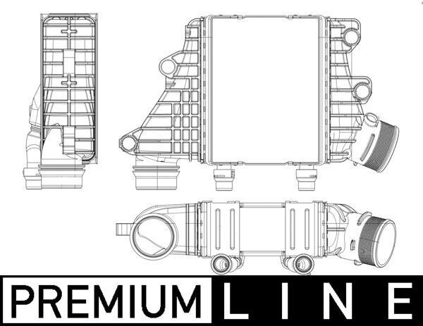 MAHLE ORIGINAL Intercooler Article number: CI 412 000P cheaply