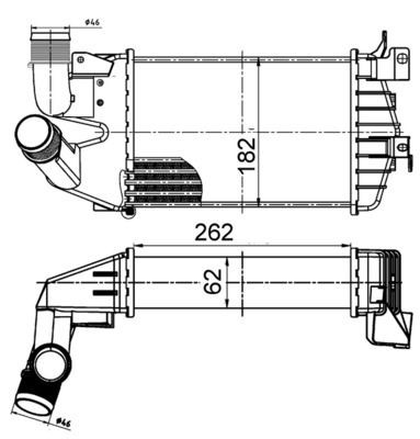 MAHLE ORIGINAL Intercooler Article number: CI 510 000S cheaply