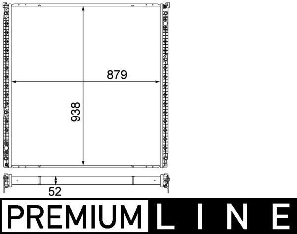 MAHLE ORIGINAL Low Temperature Cooler, intercooler Article number: CIR 15 000P cheaply