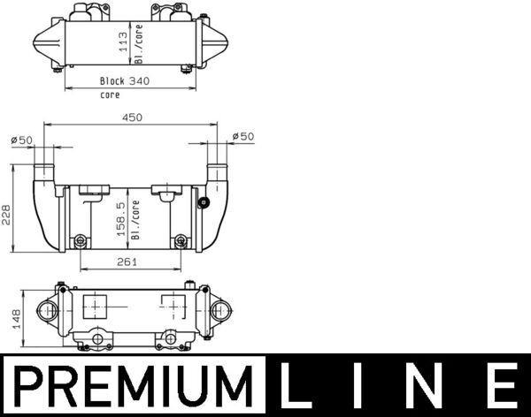 MAHLE ORIGINAL Oljekylare, retarder Artikelnummer: CLC 142 000P billigt