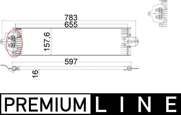 MAHLE ORIGINAL Õliradiaator, automaatkast Artikli number: CLC 49 000P soodsalt